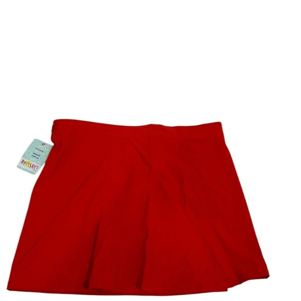 RipSkirt Hawaii Wrap Skirt Womens Large Poppy Red 17” Beachwear Mini Skirt NWT